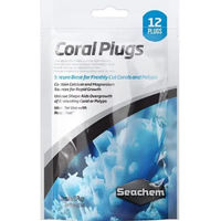 Produktbild von Seachem Coral Plugs Meerwasser Aquarium Zubehör 12 Stück