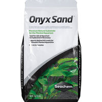 Produktbild von Seachem Onyx Sand Bodengrund für Süßwasser-Fischaquarien Schwarz Grau 7 kg - 7 kg