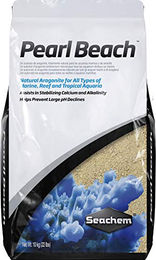 Produktbild von Seachem Pearl Beach Sand Bodengrund für Fische Beige 10 kg