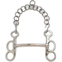 Produktbild von Sefton Barcelona Pelham-Pferdegebiss aus Edelstahl mit 2 Ringen in Silber