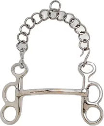 Produktbild von Sefton Barcelona Pelham-Pferdegebiss aus Edelstahl mit 2 Ringen in Silber