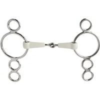 Produktbild von Sefton Comfort Gebiss für Pferde aus Edelstahl in Silber mit 3 oder 4 Ringen