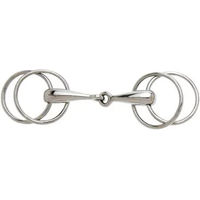 Produktbild von Sefton Gebiss für Pferde mit 4 Ringen aus Edelstahl in Silber