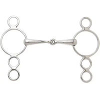 Produktbild von Sefton Mors Pessoa für Pferde mit 4 Ringen aus Edelstahl in Silber
