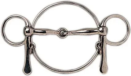 Produktbild von Sefton Pferdezügel aus Edelstahl mit Spatel und Ring in Silber