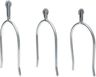 Produktbild von Sefton Portugiesische Sporen für Pferde rechts mit Edelstahl-Spitzenrad 40 mm Silber
