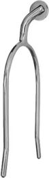Produktbild von Sefton Reitsporn aus Edelstahl mit gebogenem Rad und flachem Rad 35 mm Silber