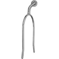 Produktbild von Sefton Reitsporn aus Edelstahl mit gebogenem Rad und flachem Rad 35 mm Silber