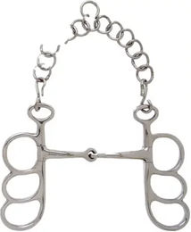Produktbild von Sefton SS Butterfly Liverpool-Bit für Pferde aus Edelstahl mit 3 Ringen in Silber