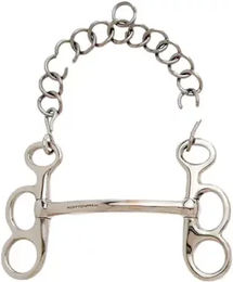 Produktbild von Sefton SS Butterfly Liverpool-Trense für Pferde aus Edelstahl in Silber mit 2 Ringen