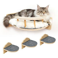 Produktbild von SEHAUSEU Katzen-Kletterwand mit 4-teiligem Katzenbett aus Plüsch für erwachsene Katzen