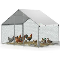 Produktbild von Sekey XXL Hühnerstall Winterfest Freilaufgehege Voliere für Hühner und Kleintiere 2x3x2m