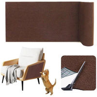 Produktbild von Selbstklebende Katzenkletterwand für Haustiere in Dunkelbraun 40 cm x 4 m