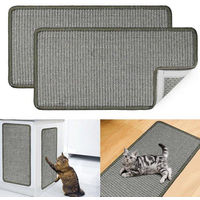 Produktbild von Selbstklebende Kratzmatte für Katzen aus Sisal in Grau 25x50cm