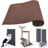 Produktbild von Selbstklebende Kratzmatte für Katzen in Braun 198,7 x 40,8 cm