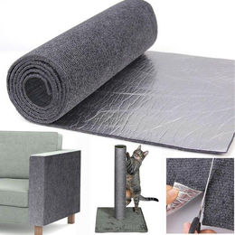 Selbstklebender Kratzschutz für Katzen als Möbelschutz aus Polyester, Grau, 300cm x 40cm – Bild 1 von 1