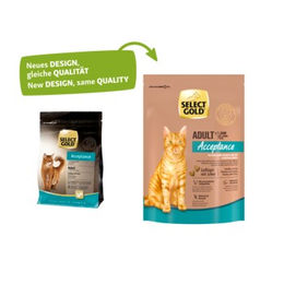 Produktbild von SELECT GOLD Acceptance Katzenfutter Adult Geflügel und Huhn 300 g - 300 g