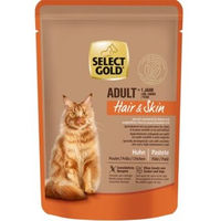 Produktbild von SELECT GOLD Adult Hair & Skin Hundepaté mit Lachs und Huhn getreidefrei und glutenfrei 48x85 g - 48 x 85 g