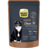 Produktbild von SELECT GOLD Classic Fit Nassfutter Katze Senior Pferd Ragout und Pastete getreidefrei und glutenfrei 12x85 g