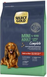 Produktbild von SELECT GOLD Complete Mini Adult Trockenfutter Hund Rind und Huhn ohne Zucker 10 kg - 10 kg