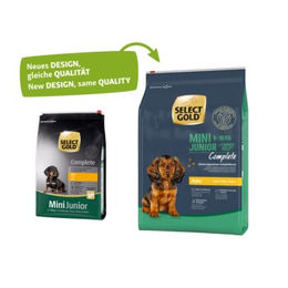 Produktbild von SELECT GOLD Complete Mini Junior Hundefutter Huhn 4 kg - 4 kg
