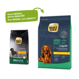 Produktbild von SELECT GOLD Complete Mini Trockenfutter für erwachsene kleine Hunde mit Huhn und Rind 10 kg - 10 kg