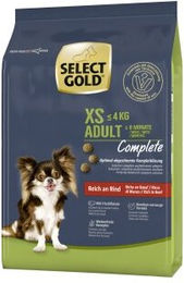 SELECT GOLD Complete XS Adult Trockennahrung für kleine Hunde mit Rind 1 kg - 1 kg – Bild 1 von 2