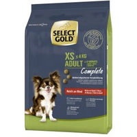 Produktbild von SELECT GOLD Complete XS Adult Trockennahrung für kleine Hunde mit Rind 1 kg - 1 kg