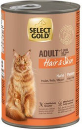SELECT GOLD Hair & Skin Adult Hundefutter Lachs und Huhn 12x400 g - 12 x 400 g – Bild 1 von 2