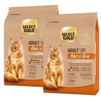 Produktbild von SELECT GOLD Hair+Skin Hundefutter Adult Lachs und Geflügel 2x2,5 kg - 2 x 2,5 kg