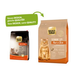 Produktbild von SELECT GOLD Hair+Skin Senior Trockennahrung für Hunde mit Geflügel und Lachs getreidefrei 2,5 kg - 2,5 kg