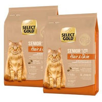 Produktbild von SELECT GOLD Hair+Skin Senior Trockennahrung für Hunde mit Geflügel und Lachs getreidefrei 2x2,5 kg - 2 x 2,5 kg