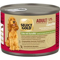 Produktbild von SELECT GOLD Hund Nassfutter Sensitive Adult Ente Monoprotein mit hohem Fleischanteil 6x200 g - 6 x 200 g