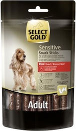 Produktbild von SELECT GOLD Hund Sensitive Snack Sticks Rind getreidefrei 85 g