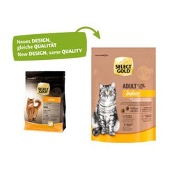 SELECT GOLD Indoor Katzenfutter Adult Geflügel und Reis 300 g - 300 g – Bild 1 von 2