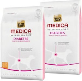 Produktbild von SELECT GOLD Medica Diabetes Geflügel Trockenfutter Diätfutter für Hunde 2x10 kg - 2 x 10 kg