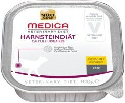 SELECT GOLD Medica Harnsteindiät Katzen Diätfutter Huhn 16x100g - 16 x 100 g – Bild 1 von 2