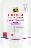 Produktbild von SELECT GOLD Medica Harnsteindiät Nassfutter Rind 24x85g für Katzen zur Unterstützung der Harnwege - 24 x 85 g