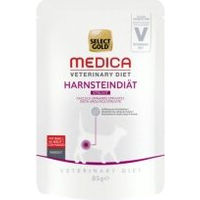 Produktbild von SELECT GOLD Medica Harnsteindiät Nassfutter Rind 24x85g für Katzen zur Unterstützung der Harnwege - 24 x 85 g