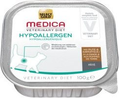 Produktbild von SELECT GOLD Medica Hypoallergen Katzen Nassfutter Pute 16x100 g - 16 x 100 g