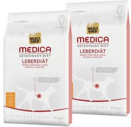 Produktbild von SELECT GOLD Medica Leberdiät Geflügel Trockenfutter für Hunde 2x10 kg - 2 x 10 kg