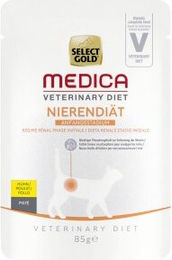 Produktbild von SELECT GOLD Medica Nierendiät Huhn Nassfutter für Hunde 12x85 g