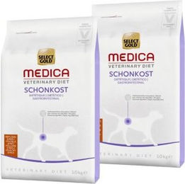 Produktbild von SELECT GOLD Medica Schonkost Geflügel und Reis Diätfutter für Magen-Darm 2x10 kg