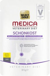 Produktbild von SELECT GOLD Medica Schonkost Nassfutter Huhn kalorienreduziert für Hunde 12x85 g - 12 x 85 g