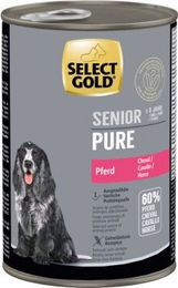 Produktbild von SELECT GOLD Nassfutter Hund Pure Senior Pferd Getreidefrei Glutenfrei Monoprotein 6 x 200g
