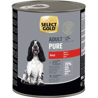 Produktbild von SELECT GOLD Pure Adult Hund Nassnahrung Rind Getreidefrei und Glutenfrei 6x800 g - 6 x 800 g
