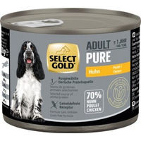 Produktbild von SELECT GOLD Pure Adult Hundefutter Huhn 6x200 g getreidefrei und hypoallergen