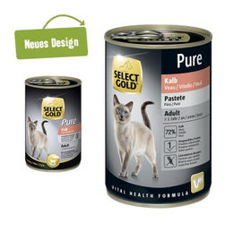 Produktbild von SELECT GOLD Pure Adult Katzenfutter Kalb Paté 12x400 g - 12 x 400 g