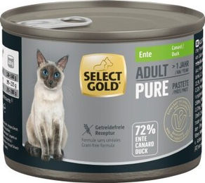 SELECT GOLD Pure Adult Paté Ente Katzenfutter 6x200 g – Bild 1 von 2