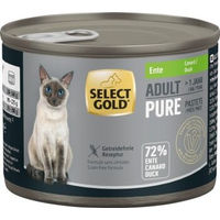 Produktbild von SELECT GOLD Pure Adult Paté Ente Katzenfutter 6x200 g